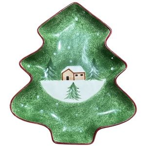 The Cellar Log Cabin Tree Shaped Holiday Server